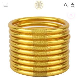 GOLD ALL WEATHER BANGLES® (AWB®) - SERENITY PRAYER Budhagirl brand